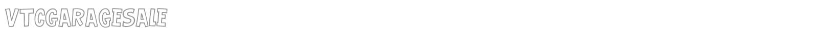 VTC Garage Sale font preview